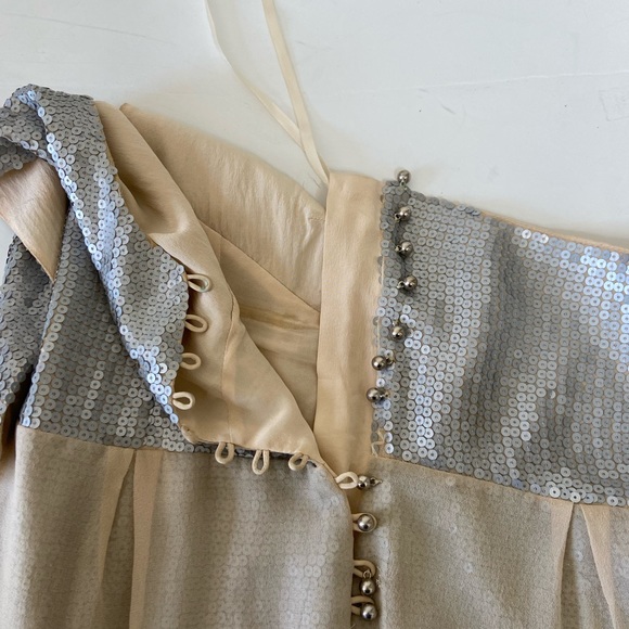 Sheri  Bodell Sequin Chiffon Halter Dress Small SZ 6 - Picture 12 of 16